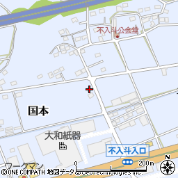 静岡県袋井市国本1331-3周辺の地図
