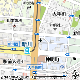 豊橋信用金庫中央支店周辺の地図