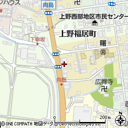 三重県伊賀市上野徳居町周辺の地図