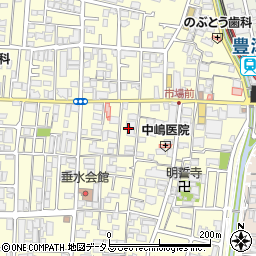 大阪府吹田市垂水町2丁目5周辺の地図
