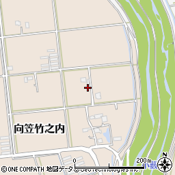静岡県磐田市向笠竹之内周辺の地図