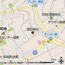 朝日神社周辺の地図