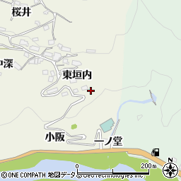 京都府相楽郡笠置町切山東垣内周辺の地図