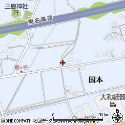 静岡県袋井市国本1448周辺の地図