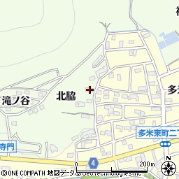 愛知県豊橋市多米町北脇周辺の地図