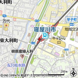 ゆうちょ銀行京阪サービス・コア寝屋川内出張所 ＡＴＭ周辺の地図