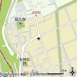 静岡県袋井市延久408周辺の地図