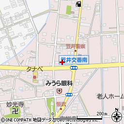 ローソン浜松笠井交番前店周辺の地図