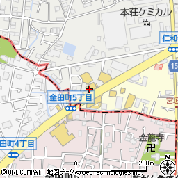 西日本三菱守口店周辺の地図