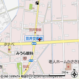 笹井交番周辺の地図