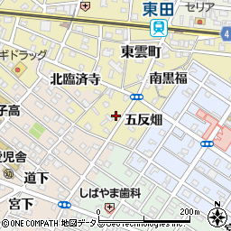 愛知県豊橋市東田町斉兵周辺の地図