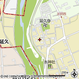 静岡県袋井市延久524周辺の地図