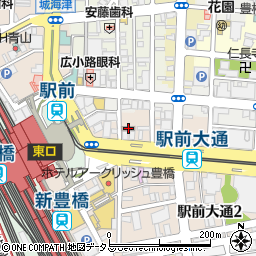 豊橋駅前郵便局周辺の地図