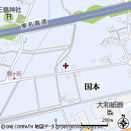 静岡県袋井市国本1454-3周辺の地図