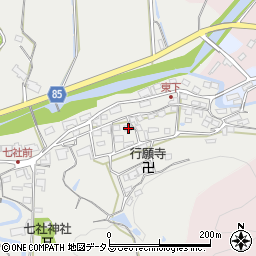 兵庫県神戸市北区山田町東下58周辺の地図