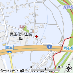 静岡県袋井市国本321周辺の地図