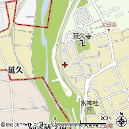 静岡県袋井市延久521-6周辺の地図