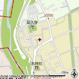静岡県袋井市延久528周辺の地図
