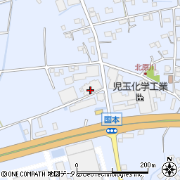 静岡県袋井市国本797-3周辺の地図