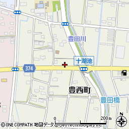 静岡県浜松市中央区豊西町1866周辺の地図