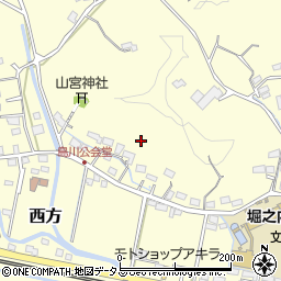 静岡県菊川市西方周辺の地図