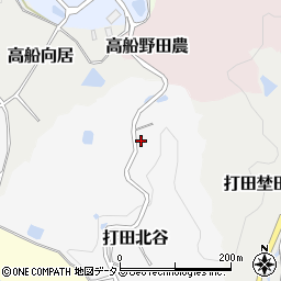 京都府京田辺市打田北谷周辺の地図