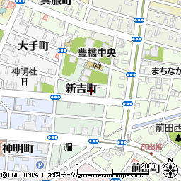 愛知県豊橋市新吉町23-10周辺の地図