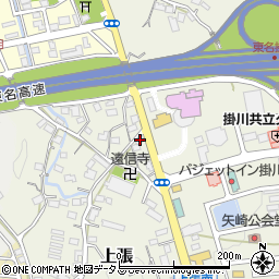 静岡県掛川市上張639周辺の地図