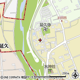 静岡県袋井市延久508周辺の地図