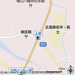 新庄上市周辺の地図