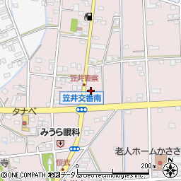 浜松東警察署笠井交番周辺の地図