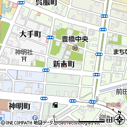 愛知県豊橋市新吉町23-17周辺の地図
