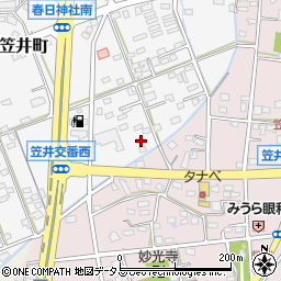 静岡県浜松市中央区笠井町1483周辺の地図
