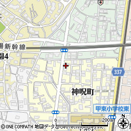 メインステージ甲東園周辺の地図