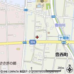 静岡県浜松市中央区豊西町1815周辺の地図