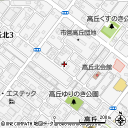 静岡県浜松市中央区高丘北周辺の地図