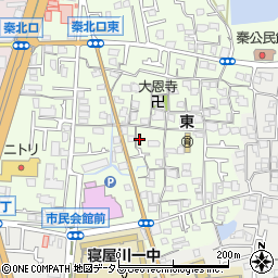 大阪府寝屋川市秦町33-22周辺の地図