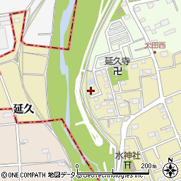 静岡県袋井市延久518周辺の地図
