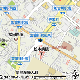 加古川駅前東周辺の地図