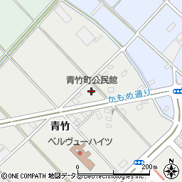 青竹町公民館周辺の地図