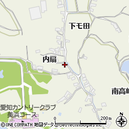 愛知県知多郡美浜町野間内扇周辺の地図
