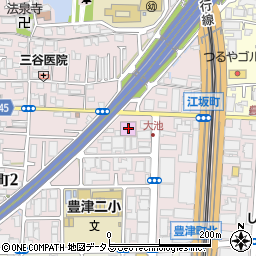 江坂イトマンスイミングスクール周辺の地図