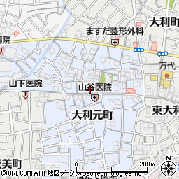 大利元町公民館周辺の地図