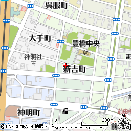 愛知県豊橋市新吉町25-4周辺の地図