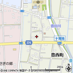 静岡県浜松市中央区豊西町1818周辺の地図