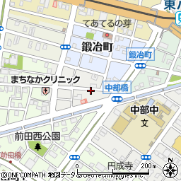 愛知県豊橋市談合町周辺の地図