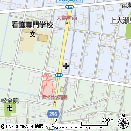 静岡県浜松市中央区大島町1408周辺の地図