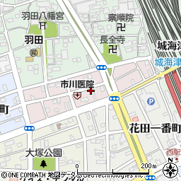 愛知県豊橋市羽田町周辺の地図