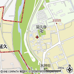 静岡県袋井市延久509周辺の地図