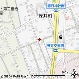 静岡県浜松市中央区笠井町1542周辺の地図